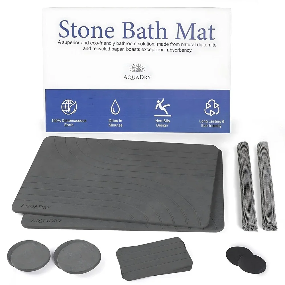 AquaDry Diatomaceous Stone Bath Mat 23